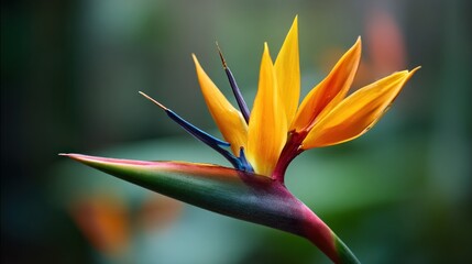 Vibrant bird of paradise flower close-up (1)