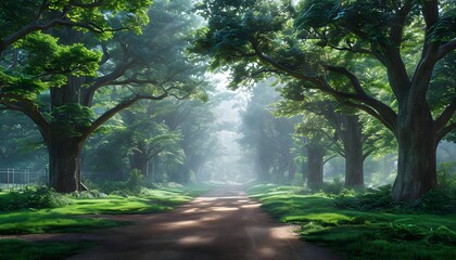 Obraz premium Pathway in the park