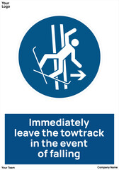 sign Immediately leave the towtrack
