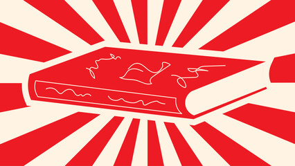 Hand Drawn Book Vector Illustration