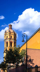 Fototapeta premium Mexico City streets in historic center near Zocalo historic center