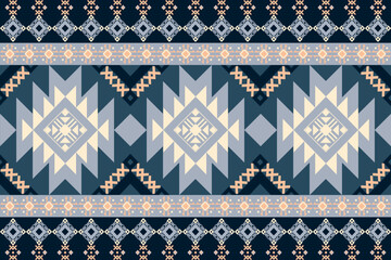 Oriental ethnic seamless pattern traditional background design for carpet, wallpaper, clothing, wrapping, batik, fabric, embroidery vector illustration