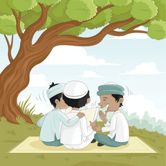 Joyful Gathering Under the Tree