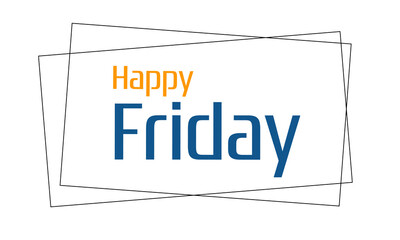 Happy Friday - Fireworks - Today, Day, weekdays, calender, Lettering, Handwritten, vector for greeting.happy friday in simple style 