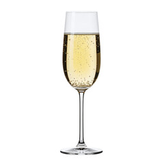 Glass of sparkling champagne for celebration