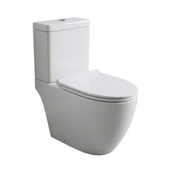 Modern white toilet for bathroom and restroom