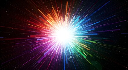 Abstract pop modern colorful background with the explosion of colors to the beat
