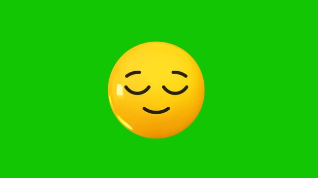 face emoji on green screen