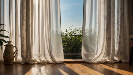 window with curtains
