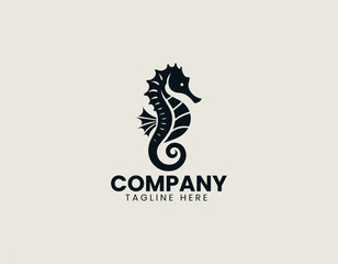 Majestic Sea Dragon Aquatic Creature Mythical Ocean Guardian Vector Logo Design