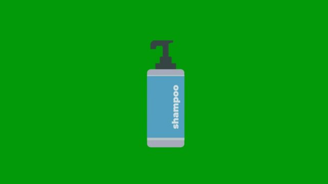 vector illustration of a bottle of shampoo