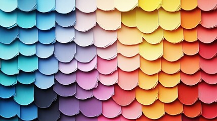 Close up Gradient Color from palate paint