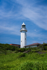 Nojimazaki Lighthouse in Chiba, Japan at daytime 