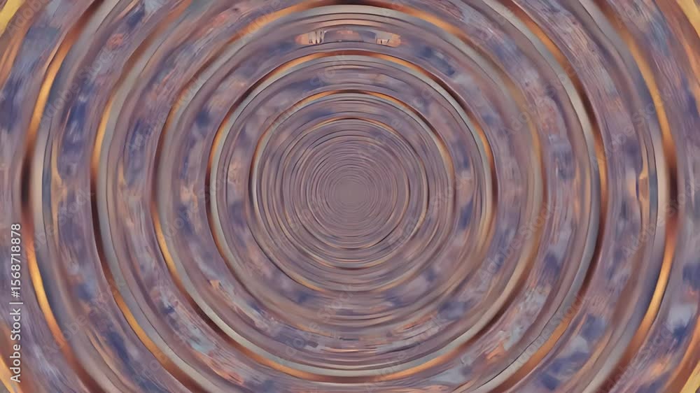 Poster mesmerizing concentric circles create an optical illusion effect with a hypnotic feel, perfect for b