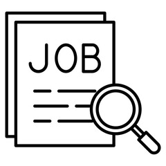 Search Outline Icon Element For Design