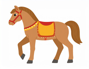 馬　干支　生成AI　年賀状　