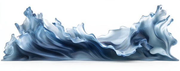 Abstract Liquid Wave Sculpture