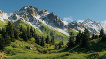 Obraz premium swiss alps in the alps