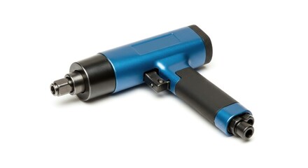 Fototapeta premium Blue pneumatic tool, angled view