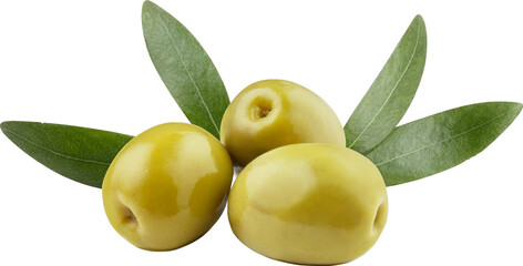 Olives Fruit Isolated From Background