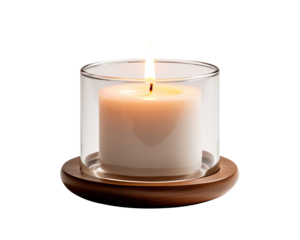 Pink decorative scented candle arranged aesthetically elegant design 