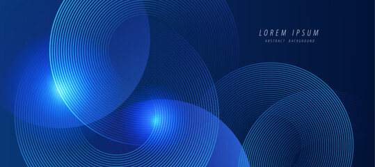 High-tech abstract background with glowing blue light wave on dark navy base. Perfect for digital content, presentations, and futuristic design.