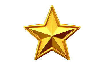Obraz premium Review 3d golden star