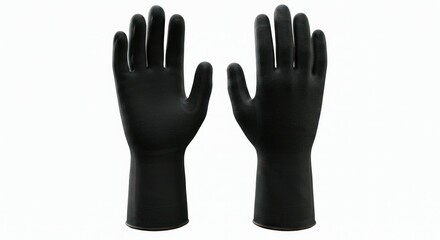 Obraz premium Pair of black protective gloves