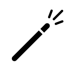 magic wand glyph icon