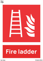 sign Fire ladder