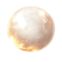 Obraz premium Soft Glowing Light Orb - Gentle glowing light sphere on transparent background