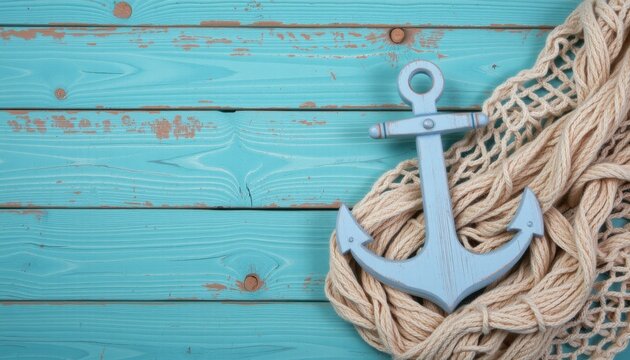 Anchoring adventure nautical themed decor coastal setting styled photography serene atmosphere