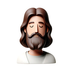 Cartoon Jesus,Religious Figure's,Artistic Illustration of Faith,Divine Inspiration and Spiritual Connection for Believers in God.