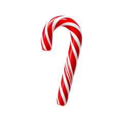Festive Red and White Candy Cane, a Sweet Holiday Treat, Symbolizing Joy and Celebration, Perfect for Seasonal Decorations