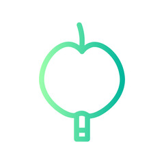 caramel apple gradient icon