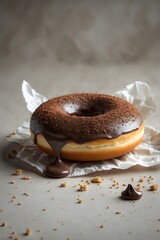 Freshly baked poppy seed bagels with cream cheese, a delicious and tasty breakfast pastry