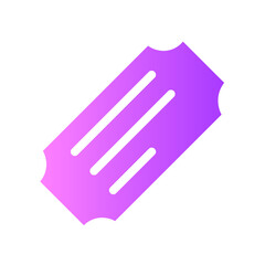 ticket gradient icon