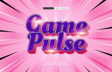 game pulse editable text effect with a team and sport text effect