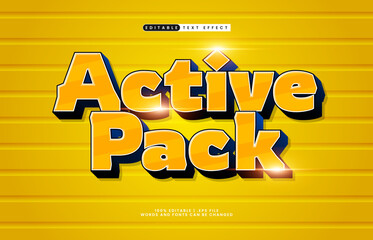active pack editable text effect with a team and sport text effect