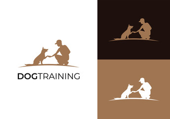 This is a dog training logo using dogs and trainers. This logo is suitable for dog training, dog rescue and the like.