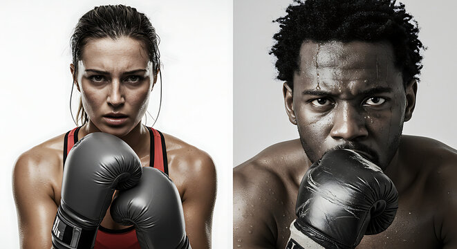 athlete, determined, sweat, intense, focused, expression, resolve, white background, portrait, man, male, fitness, workout, exercise, muscular, strong, powerful, healthy, lifestyle, competitive, conce