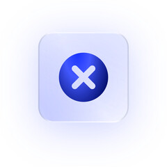 Glassmorphism Icon Cross Cancel Icon Cross Icon Soft Shadow Glassmorphic Remove Icon Close Icon Reject Icon X Mark Icon Decline Icon Error Icon Incorrect Icon