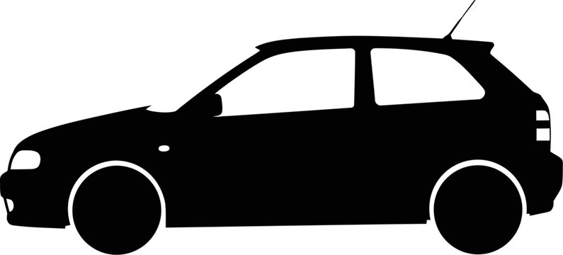 black car silhouette side view clip art preview