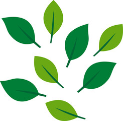 Flying Leaves Illustration