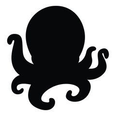 Octopus Logo Element, Editable Sea Life Vector Graphic