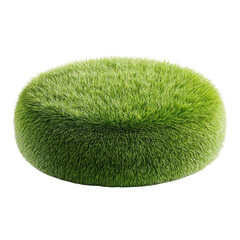 Grassy Cap Object on Transparent Background