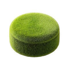 Grassy Cap Object on Transparent Background