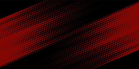 Halftone dots red and blue color pattern gradient grunge texture background. Dot pop art comic sport style vector illustration. modern background