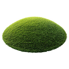 Grassy Cap Object on Transparent Background
