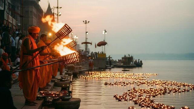 Ganges Aarti Ceremony: A Spiritual Evening Ritual in Varanasi, India